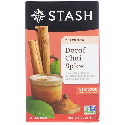Stash Tea, Black Tea, Decaf Chai Spice, 18 Tea Bags, 1.1 oz (33 g) Review
