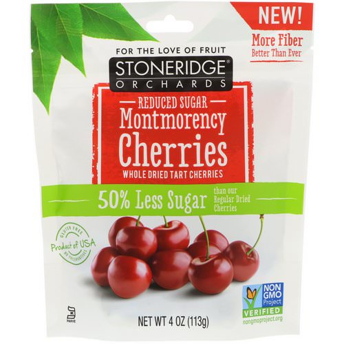 Stoneridge Orchards, Montmorency Cherries, Whole Dried Tart Cherries, Reduced Sugar, 4 oz (113 g) Review