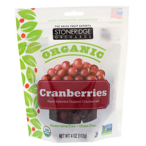 Stoneridge Orchards, Organic Cranberries, 4 oz (113 g) Review