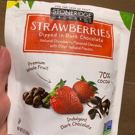 Stoneridge Orchards Strawberries Chocolate - Godis, Choklad, Jordgubbar, Superfood