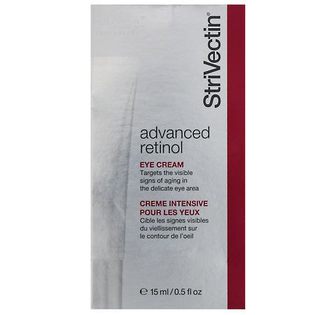 Behandlingar, Ögonkräm, Ögonvård, Hudvård: StriVectin, Advanced Retinol, Eye Cream, 0.5 fl oz (15 ml)