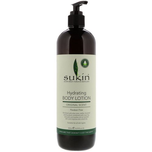 Sukin, Hydrating Body Lotion, Original Scent, 16.9 fl oz (500 ml) Review