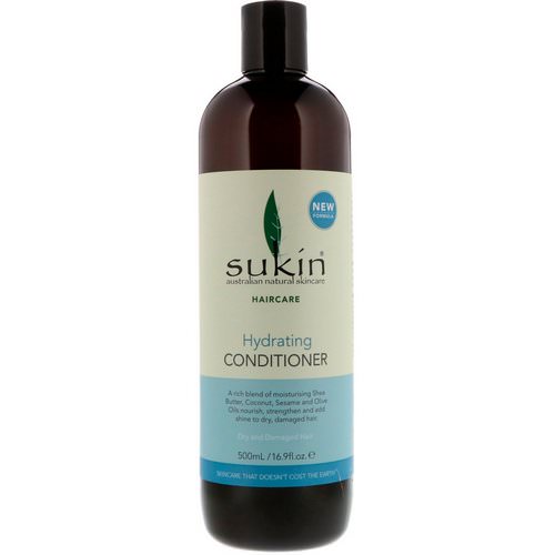 Sukin, Hydrating Conditioner, Dry and Damaged Hair, 16.9 fl oz (500 ml) Review