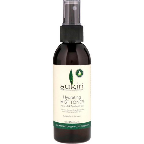 Sukin, Hydrating Mist Toner, 4.23 fl oz (125 ml) Review