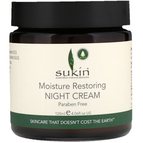 Sukin, Moisture Restoring Night Cream, 4.06 fl oz (120 ml) Review