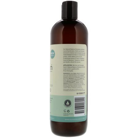 Schampo, Hårvård, Bad: Sukin, Natural Balance Shampoo, Normal Hair, 16.9 fl oz (500 ml)