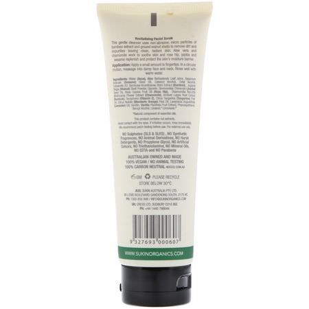 Scrub, Exfoliators, Scrub, Tone: Sukin, Revitalising Facial Scrub, 4.23 fl oz (125 ml)