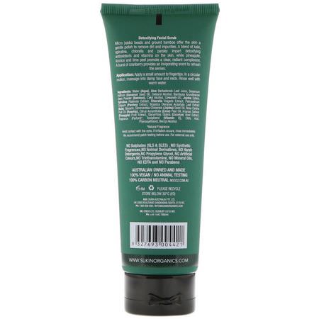 Scrubs, Exfoliators, Scrub, Tone: Sukin, Super Greens, Detoxifying Facial Scrub, 4.23 fl oz (125 ml)