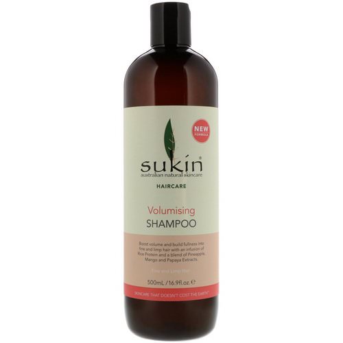 Sukin, Volumising Shampoo, Fine and Limp Hair, 16.9 fl oz (500 ml) Review