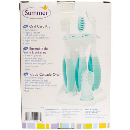 Oral Care, Bath, Baby Oral Care, Teething: Summer Infant, Oral Care Kit, 5 Piece Kit