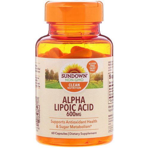 Sundown Naturals, Alpha Lipoic Acid, 600 mg, 60 Capsules Review
