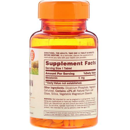 Melatonin, Sömn, Kosttillskott: Sundown Naturals, Melatonin, 5 mg, 90 Tablets