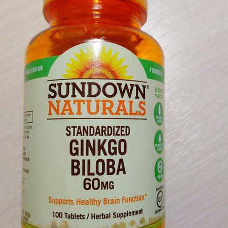 Sundown Naturals Ginkgo Biloba - Ginkgo Biloba, Homeopati, Örter