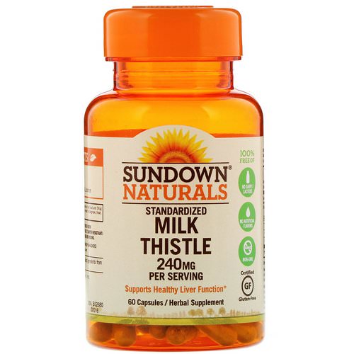 Sundown Naturals, Standardized Milk Thistle, 240 mg, 60 Capsules Review