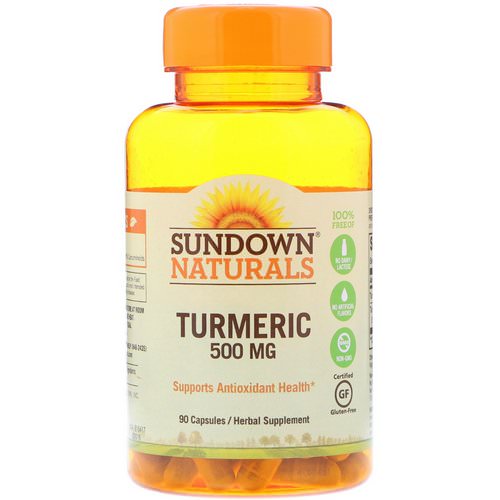 Sundown Naturals, Turmeric, 500 mg, 90 Capsules Review