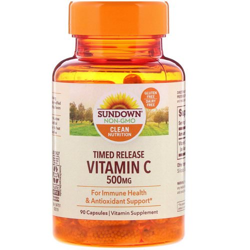 Sundown Naturals, Vitamin C, Timed Release, 500 mg, 90 Capsules Review
