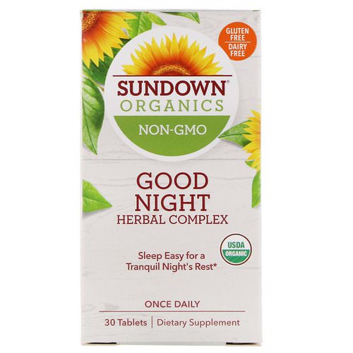 Sundown Organics, Good Night Herbal Complex, 30 Tablets Review
