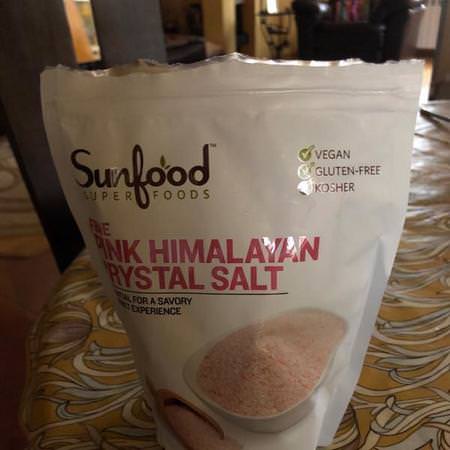 Sunfood Himalaya Rosa Salt, Kryddor, Örter