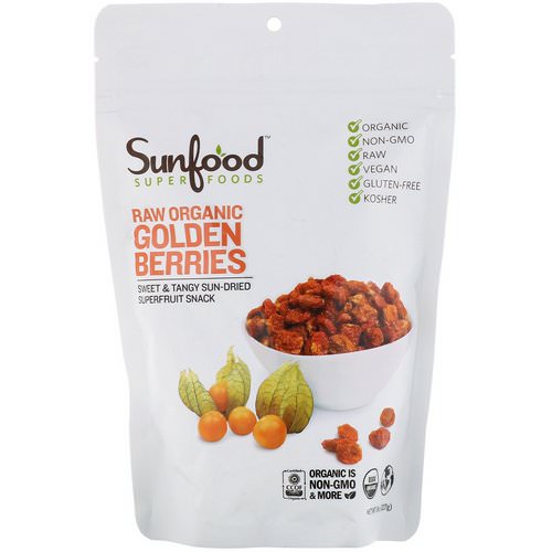 Sunfood, Raw Organic Golden Berries, 8 oz (227 g) Review