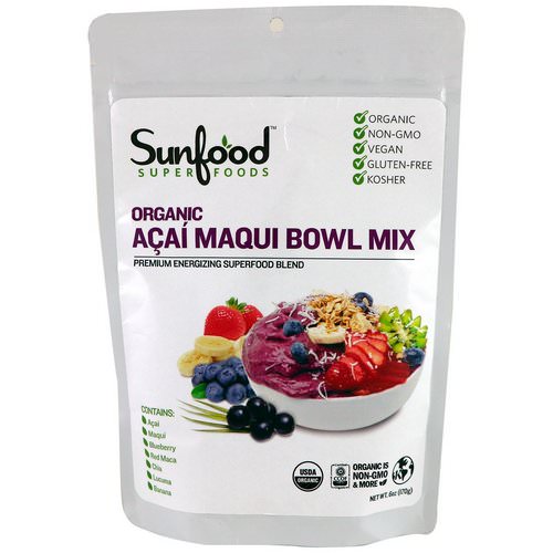 Sunfood, Organic Acai Maqui Bowl Mix, 6 oz (170 g) Review