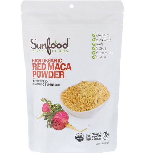 Sunfood, Raw Organic Red Maca Powder, 8 oz (227 g) Review