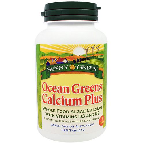 Sunny Green, Ocean Greens Calcium Plus, 120 Tablets Review