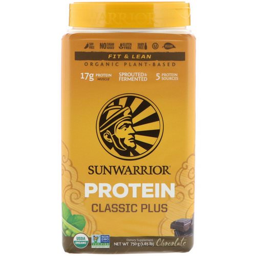 Sunwarrior, Classic Plus Protein, Organic Plant Based, Chocolate, 1.65 lb (750 g) Review