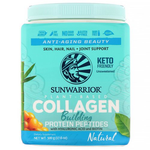 Sunwarrior, Collagen Building Protein Peptides, Natural, 17.6 oz (500 g) Review