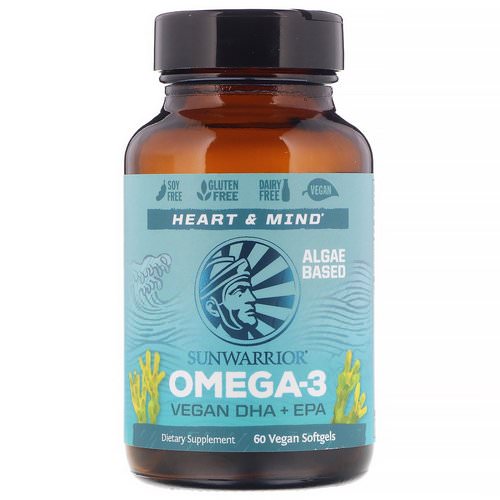 Sunwarrior, Omega-3, Vegan DHA + EPA, 60 Vegan Softgels Review