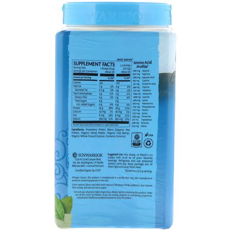 Växtbaserat, Växtbaserat Protein, Sportnäring: Sunwarrior, Warrior Blend Protein, Organic Plant-Based, Natural, 1.65 lb (750 g)