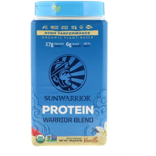 Sunwarrior, Warrior Blend Protein, Organic Plant-Based, Vanilla, 1.65 lb (750 g) Review