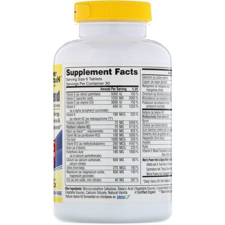 Mäns Multivitaminer, Mäns Hälsa, Kosttillskott: Super Nutrition, Men's Blend, Antioxidant Rich Multivitamin, Iron Free, 180 Tablets