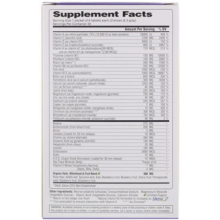 Multivitaminer, Kosttillskott: Super Nutrition, Opti-Energy Pack, MultiVitamin/Multimineral Supplement, 30 Packets, (6 Tabs Each)