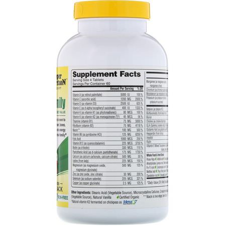 Multivitaminer, Kosttillskott: Super Nutrition, Perfect Family, Multivitamin, Iron Free, 240 Tablets