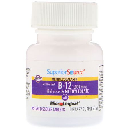 Superior Source Vitamin B Formulas B12 - B12, Vitamin B, Vitaminer, Kosttillskott