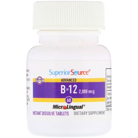 Superior Source B12 - B12, Vitamin B, Vitaminer, Kosttillskott