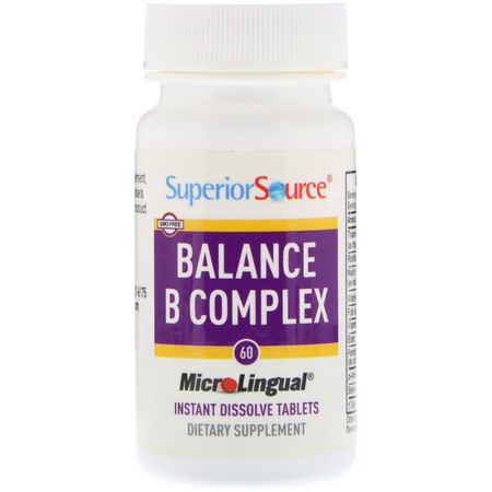 Superior Source Vitamin B Complex - Vitamin B-Komplex, Vitamin B, Vitaminer, Kosttillskott