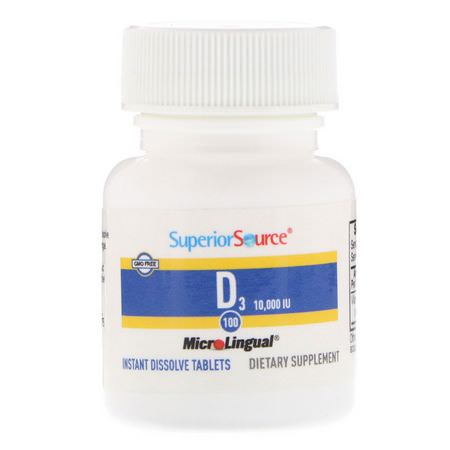 Superior Source D3 Cholecalciferol - D3 Cholecalciferol, D-Vitamin, Vitaminer, Kosttillskott
