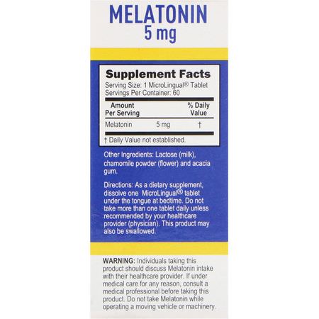 Melatonin, Sömn, Kosttillskott: Superior Source, Melatonin, 5 mg, 60 MicroLingual Instant Dissolve Tablets