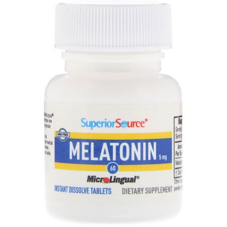 Superior Source Melatonin Condition Specific Formulas - Melatonin, Sömn, Kosttillskott