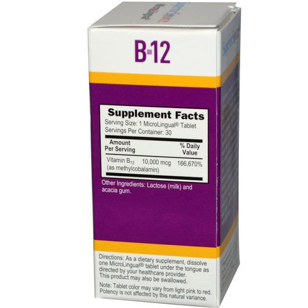 B12, Vitamin B, Vitaminer, Kosttillskott: Superior Source, Methylcobalamin B-12, 10,000 mcg, 30 MicroLingual Instant Dissolve Tablets