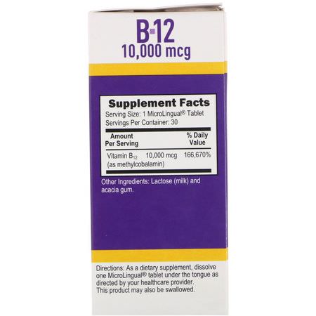 Vitamin B, Vitaminer, Kosttillskott: Superior Source, Methylcobalamin B-12 5000 mcg, B-6 & Folic Acid 800 mcg, 60 MicroLingual Instant Dissolve Tablets