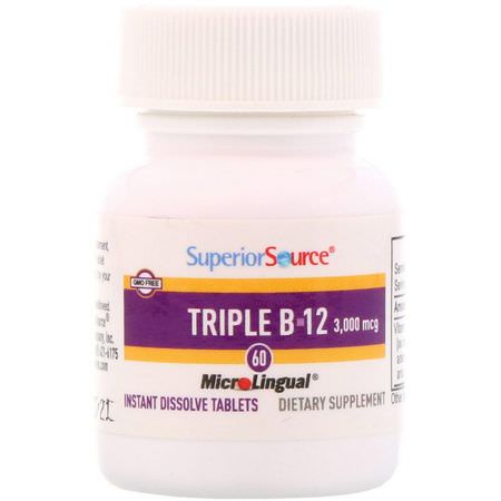 Superior Source B12 - B12, Vitamin B, Vitaminer, Kosttillskott