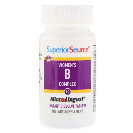 Superior Source Vitamin B Complex - Vitamin B-Komplex, Vitamin B, Vitaminer, Kosttillskott