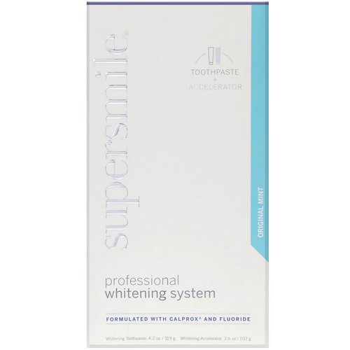 Supersmile, Professional Whitening System, Toothpaste + Accelerator, Original Mint, 7.8 oz (221 g) Review