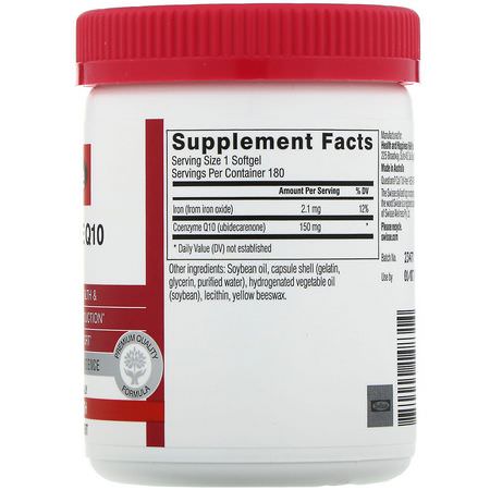 Koenzym Q10, Coq10, Antioxidanter, Kosttillskott: Swisse, Ultiboost, Co-Enzyme Q10, 150 mg, 180 Softgels