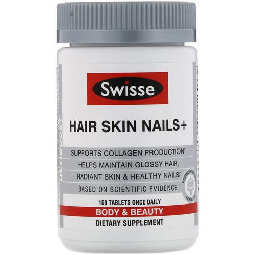 Swisse, Ultiboost, Hair Skin Nails+, 150 Tablets Review