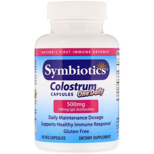 Symbiotics, Colostrum One Daily, 500 mg, 60 Veg Capsules Review