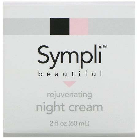 Nattfuktare, Krämer, Ansiktsfuktare, Skönhet: Sympli Beautiful, Rejuvenating Night Cream, 2 fl. oz (60 ml)