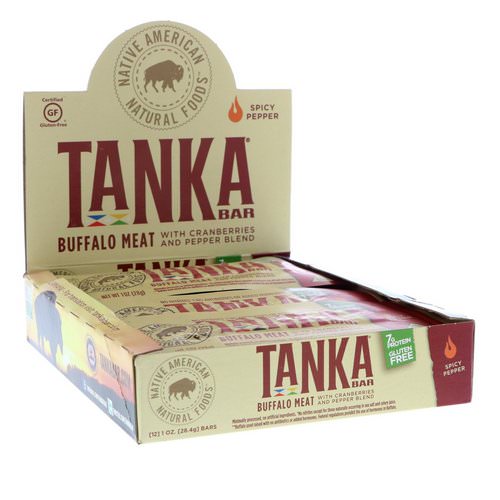 Tanka, Bar, Buffalo Meat with Cranberries and Pepper Blend, Spicy Pepper, 12 Bars, 1 oz (28.4 g) Each Review